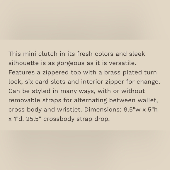 Joy Susan Crossbody wristlet clutch - Picture 6 of 6